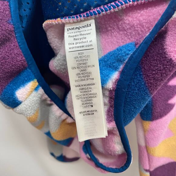 Patagonia Synchilla Full Zip Jacket Womens M Frontera/Marble Pink New Small Flaw - Picture 4 of 10